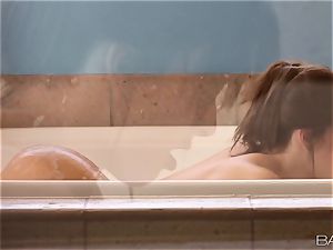 red-hot super hot bathtub masturbation with Natalie Heart