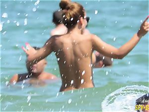 sizzling Amateurs topless hidden cam Beach - cool giant hooters stunners